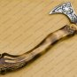 Handcrafted Viking Axe Set Forged Carbon Steel with Engraved Ash Wood Handle Perfect Birthday Gift
