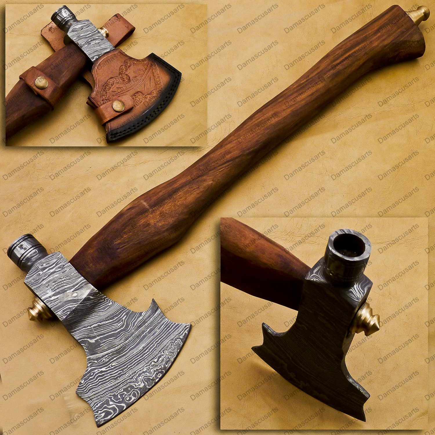 Custom Handmade Damascus Steel Axe Gift for Him Gift for Her Anniversary Birthday Christmas Gift
