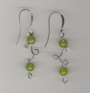 Handmade Wire Sculpted Earrings