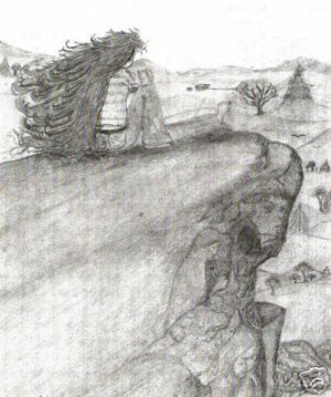 Spirit Rock - Pencil Drawing Print by Jenn Marie