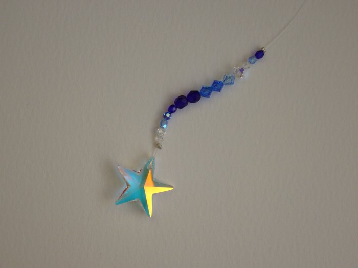 Sparkling Swarovski Star Crystal Window Hanging