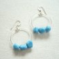 Bright and Beautiful Turquoise Hoop Earrings