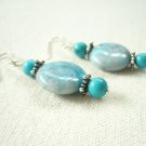 Turquoise Silver Dangling Delight Earrings