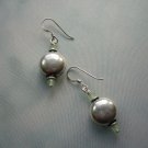 Lovely Small Silver and Crystal Earrings