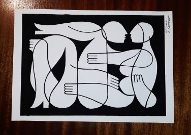 A3 Acrylic Painting on Paper
