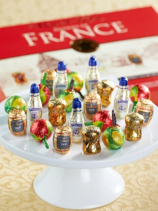 French Liqueur Filled Chocolate Bottles