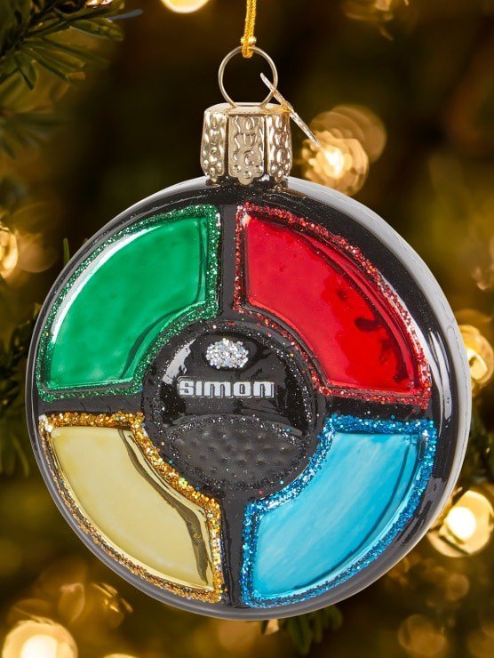 Simon Game BlownGlass Christmas Ornament