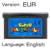 GBA Video Game Cartridge Console Card 32 Bit Mari Ball EUR for Fans Gift