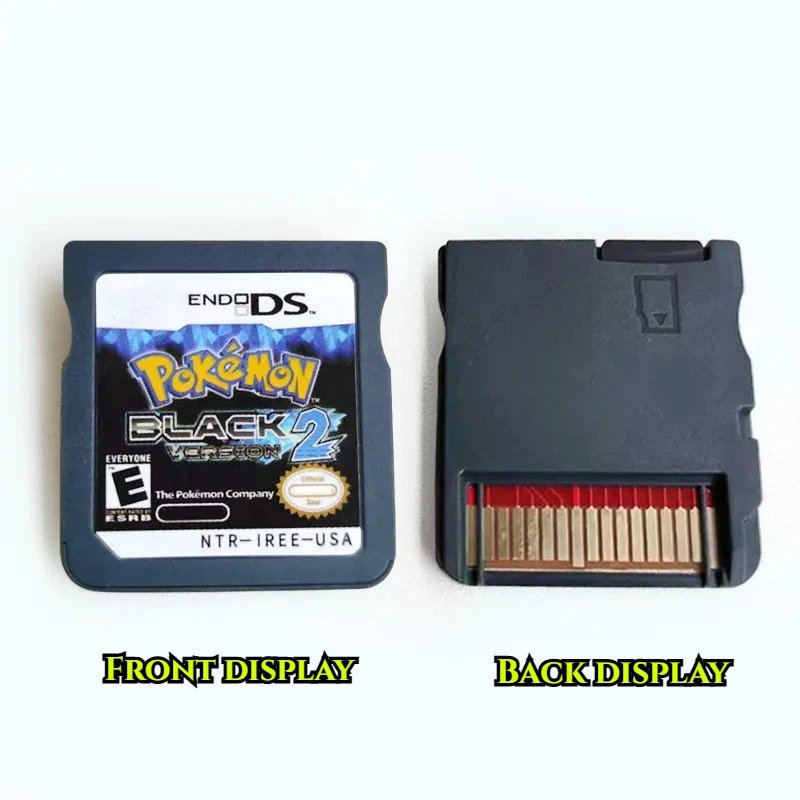 USA Version Pokemon BLACK 2 no box Cassette R4 Version Pokemon Game Card for DS NDS 3DS