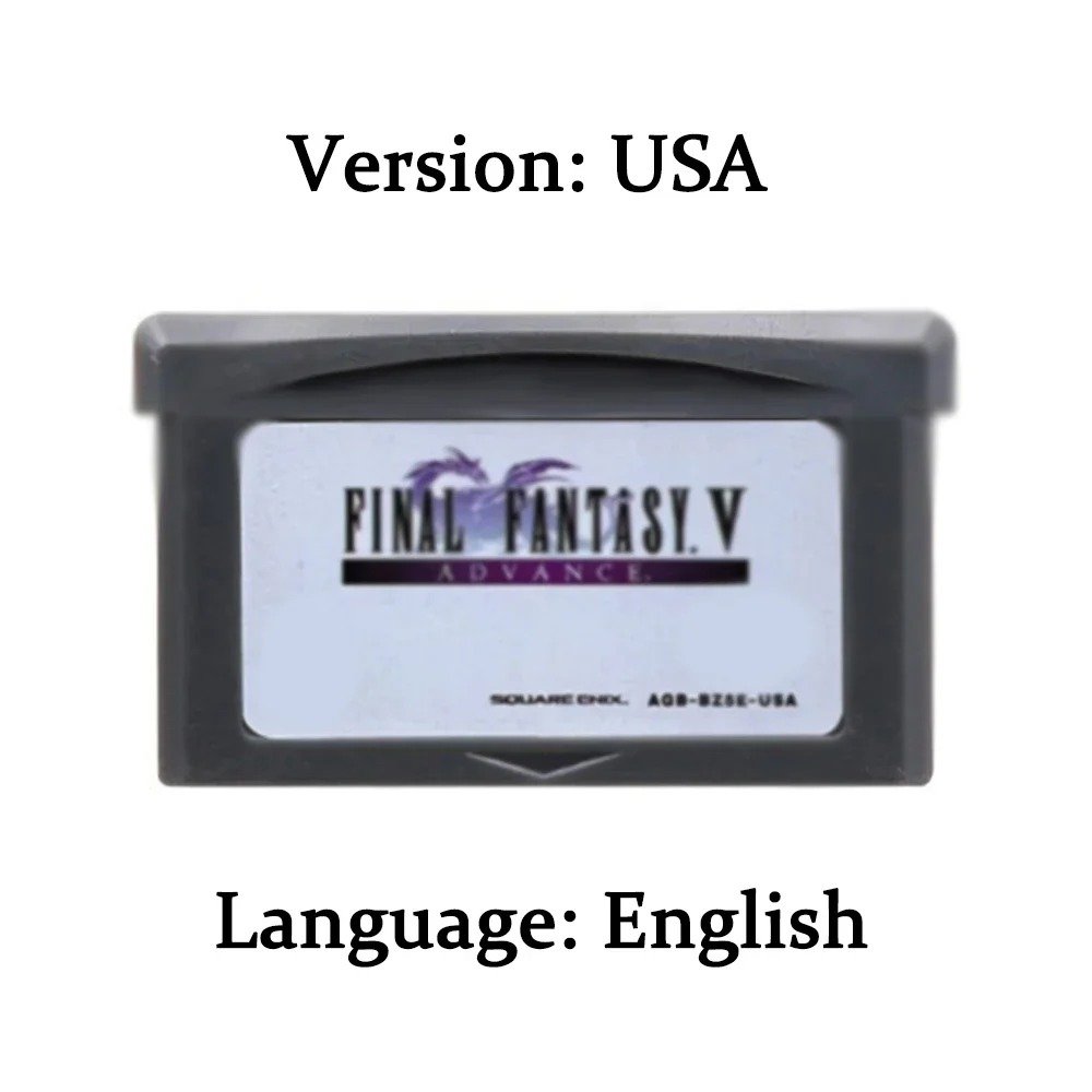 GBA Game Final Fantasy Series 32 Bit Video Game Cartridge Console Card USA-V Advance