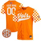 Custom Tennessee Vols Jersey Baseball “Checkerboard” Stitched Orange SEC Patch