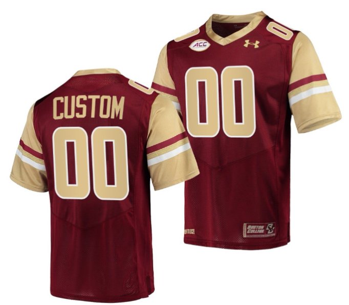 Custom Boston College Eagles Jersey Name and Number NCAA College Football Maroon