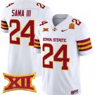 Abu Sama III Jersey #24 Iowa State Cyclones 2025 Stitched White