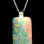 Incredible 45 Carat Solid Australian Opal 14k Pendant