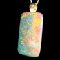 Incredible 45 Carat Solid Australian Opal 14k Pendant