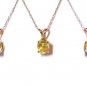 GENUINE NATURAL 1.50 CARAT YELLOW SAPPHIRE 14K  PENDANT