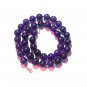 BEAUTIFUL LARGE AMETHYST 14K BEADS BEADED NECKLACE !