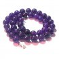 BEAUTIFUL LARGE AMETHYST 14K BEADS BEADED NECKLACE !