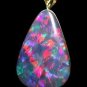 WORLD CLASS 18K GIANT AUSSIE BLACK OPAL PENDANT