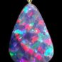 WORLD CLASS 18K GIANT AUSSIE BLACK OPAL PENDANT
