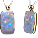 THE BEST 25 CARATS 14K GOLD NEON AUSSIE OPAL PENDANT