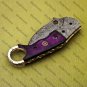 Customized Handmade Damascuse Krambit Knife wood Handle with Lethathe Sheath