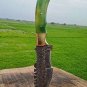Custom Handmade Otaza Damascus Tracker Knife  Bone Handle with laeather sheath