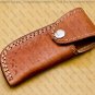 customized handmade damascuse krambit knife wood handle with lethathe sheath