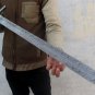 Custom Damascus Steel / Sword / Dagger / Celtic Sword 32" Long Blood GROOVED GLA