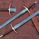 32 inches Long Sting Sword, 22" Long Hand Forged Damascus Steel Double Edge Blad