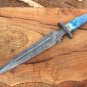 13 INCHES CUSTOM HAND MADE DAMASCUS STEEL HUNTING DAGGER KNIFE