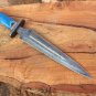 13 INCHES CUSTOM HAND MADE DAMASCUS STEEL HUNTING DAGGER KNIFE