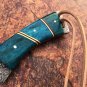 Beautiful Hand Made Damascus Steel Full Tang  Knife gift for him gift for her