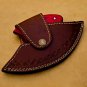 Customized hand made steel Multi purpose Sharp ULU knife with leathethr sheath