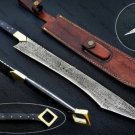 CUSTOM HAND FORGED DAMASCUS SWORD BUSTER SWORD WITCHER VIKING OUTDOOR SWORD