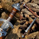 Hand Forged Damascus Steel Sharp Viking Sword, Battle Ready Sword, Viking Sword