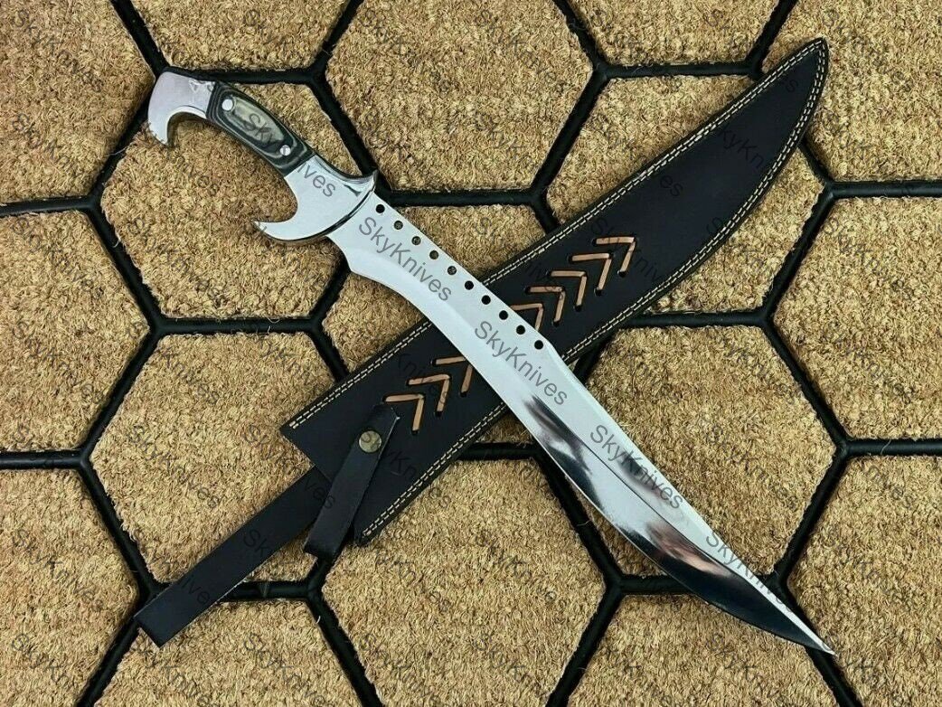Custom Handmade 23 Inches D2 Steel Hunting Bowie Machete Knife Full Tang