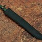 Handmade D2 Steel Tactical Warrior Combat Fighter sword-micarta handle leather sheath