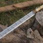 Stainless Steel Handforged sword, longsword, Roman sword, sword with sheath, hand engraved sword