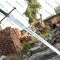 Damascus steel sword, Lord of rings sword, Narsil swords, handmade swords, gift for him