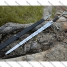 Damascus steel sword, Lord of rings sword,  Narsil swords, handmade swords, gift for him