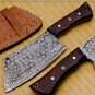 12"Customized Handmade Meat Cleaver Chef Knife Butcher Chopper Rose Wood Handle