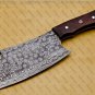 12"Customized Handmade Meat Cleaver Chef Knife Butcher Chopper Rose Wood Handle