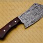12"Customized Handmade Meat Cleaver Chef Knife Butcher Chopper Rose Wood Handle