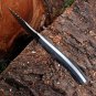 Custom Handmade Damascus Steel  Tracker Knife  Perfect Grip Black wood Handle