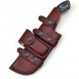 Custom Handmade Damascus Steel  Tracker Knife  Perfect Grip Black wood Handle