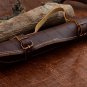Custom Handmade Carbon Steel 5pice Chef Knife Kitchen set with leather Rolbag