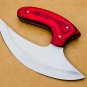 Customized Hand Made Steel Multi Purpose Sharp ULU Knife With Leather Sheath