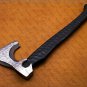 STUNNING CUSTOM HANDMADE CARBON STEEL VIKING TOMAHAWK HATCHET AXE WITH SHEATH