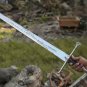 Custom Handmade Lord of rings sword, Anduril swords, Narsil swords with Scabrd